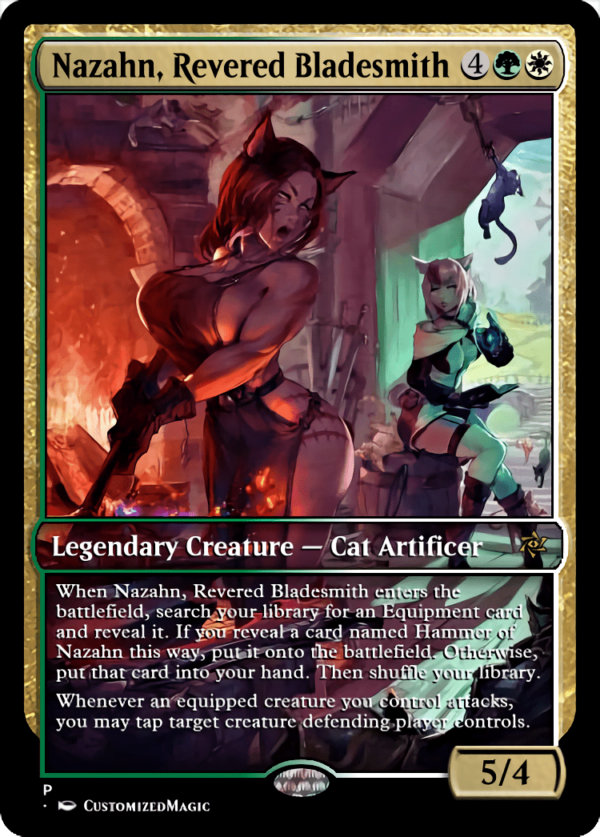 Nazahn, Revered Bladesmith | Nazahn Revered Bladesmith.1 | Magic the Gathering Proxy Cards