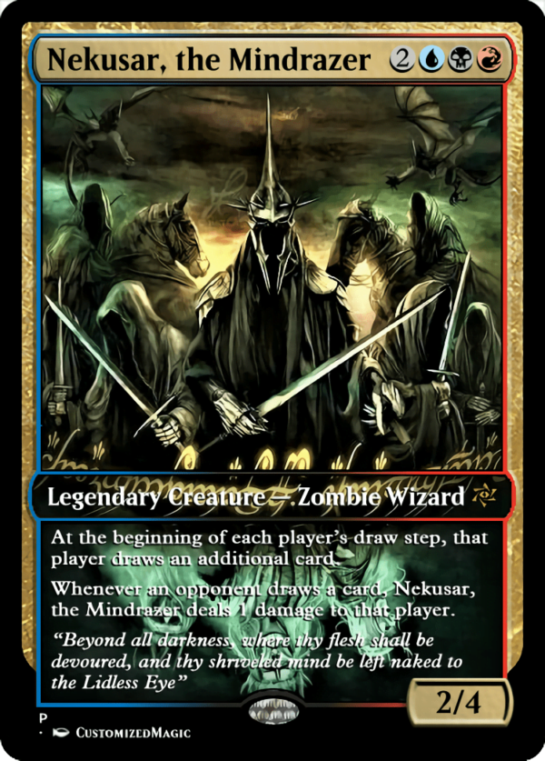 Nekusar the Mindrazer - Magic the Gathering Proxy Cards