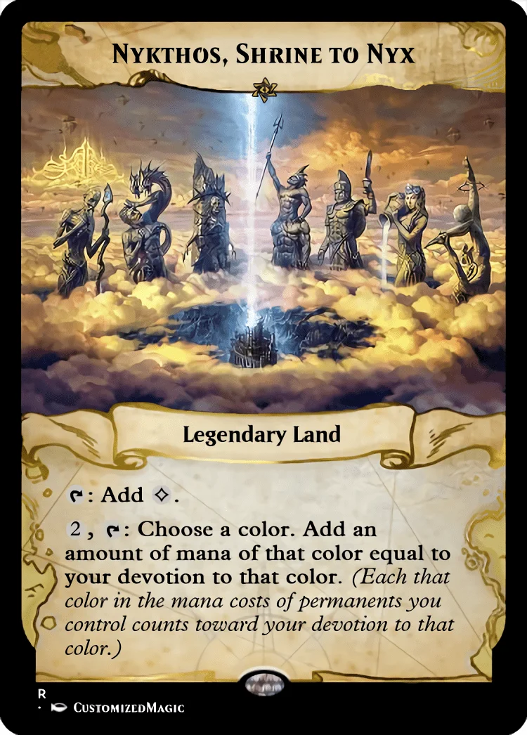 Nykthos, Shrine To Nyx | Magic The Gathering Proxy Cards