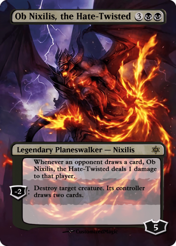 Ob Nixilis the Hate Twisted - Magic the Gathering Proxy Cards