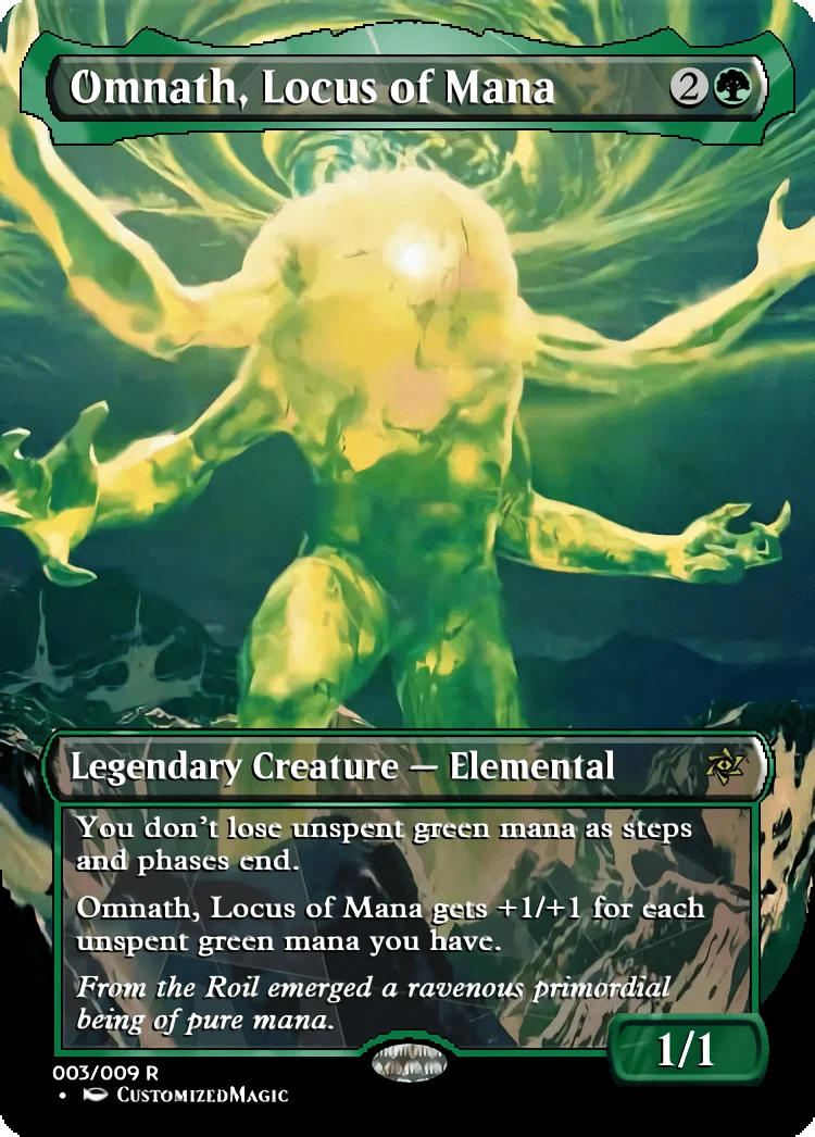 Commander Collection - Green | Omnath Locus of Mana | Magic the Gathering / MTG Proxy Cards | Academy Rector