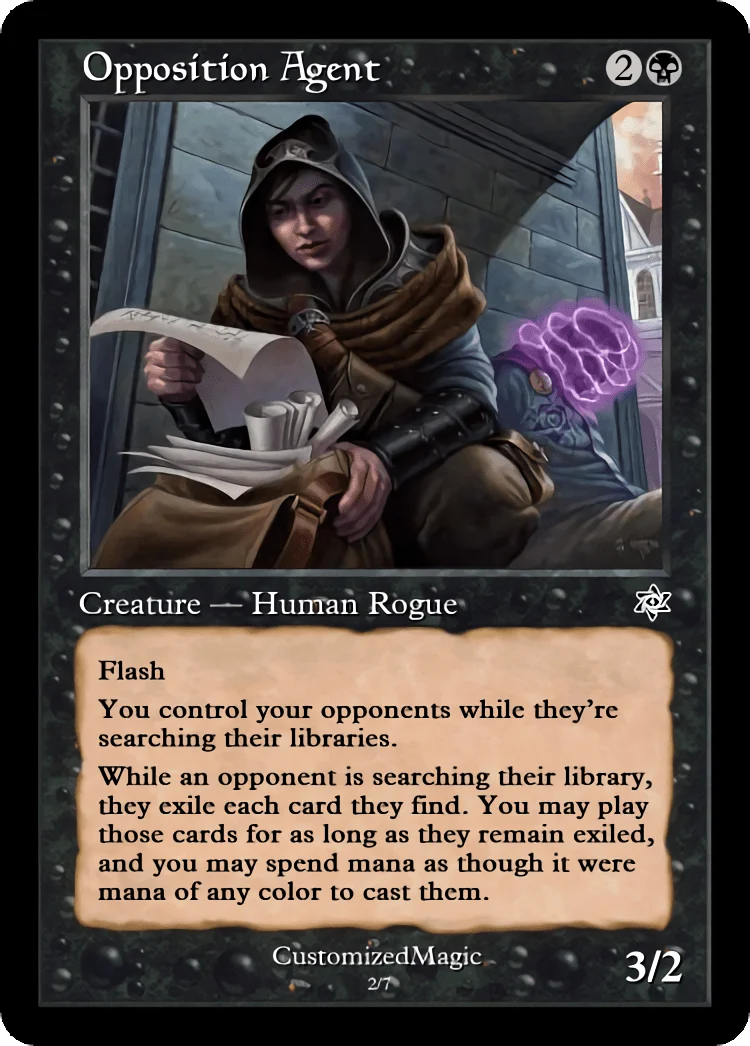 Opposition Agent | Opposition Agent.1 | Magic the Gathering / MTG Proxy Cards |