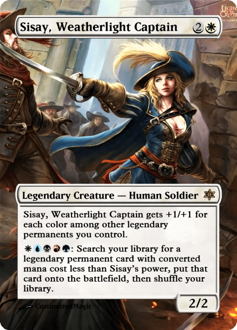 Sisay, Weatherlight Captain | Magic The Gathering Proxy Cards