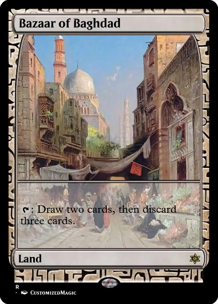 Bazaar Of Baghdad | Pic 1 31 | Magic the Gathering / MTG Proxy Cards | Shock Lands
