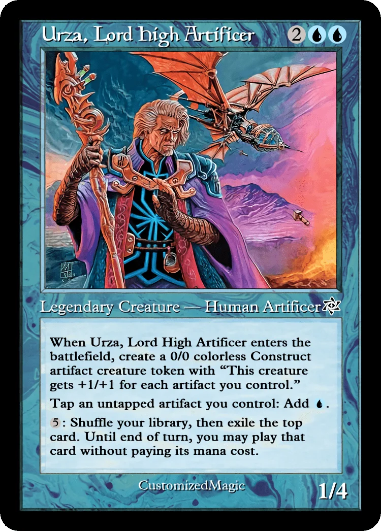 Urza, Lord High Artificer | Magic The Gathering Proxy Cards