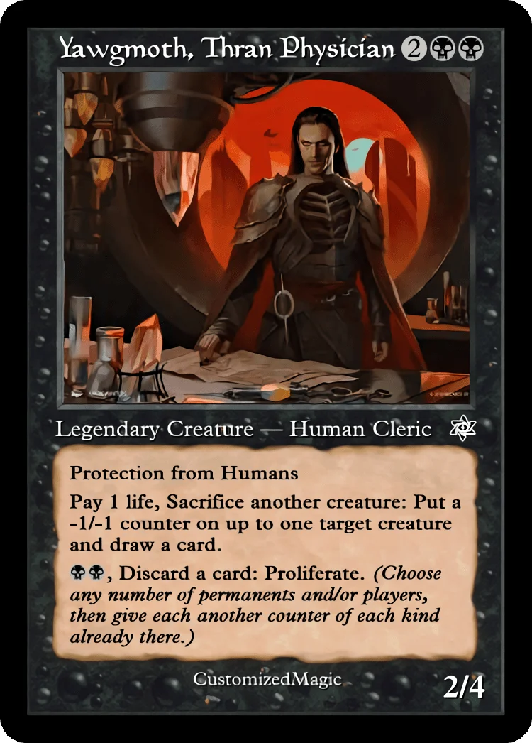 Yawgmoth, Thran Physician | Pic 1 35 | Magic the Gathering / MTG Proxy Cards | Yawgmoth Yawgmoth, Thran Physician