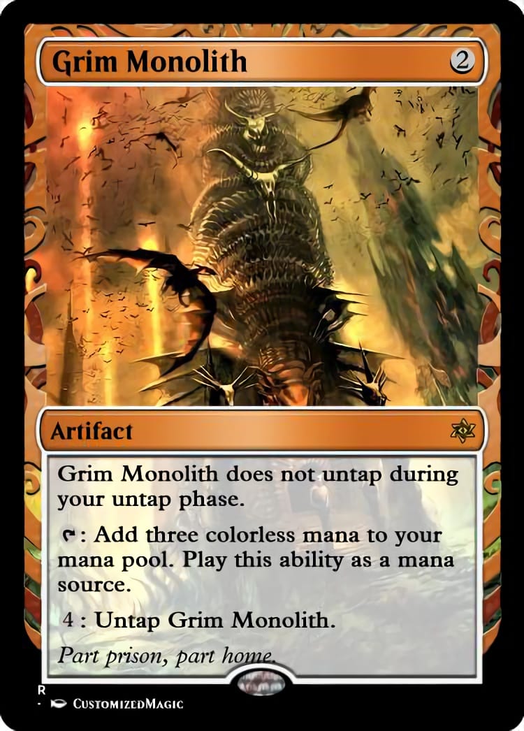 ファッションデザイナー MTG【厳かなモノリス / Grim Monolith 】英語 マジック：ザ・ギャザリング - pos.ucp.br