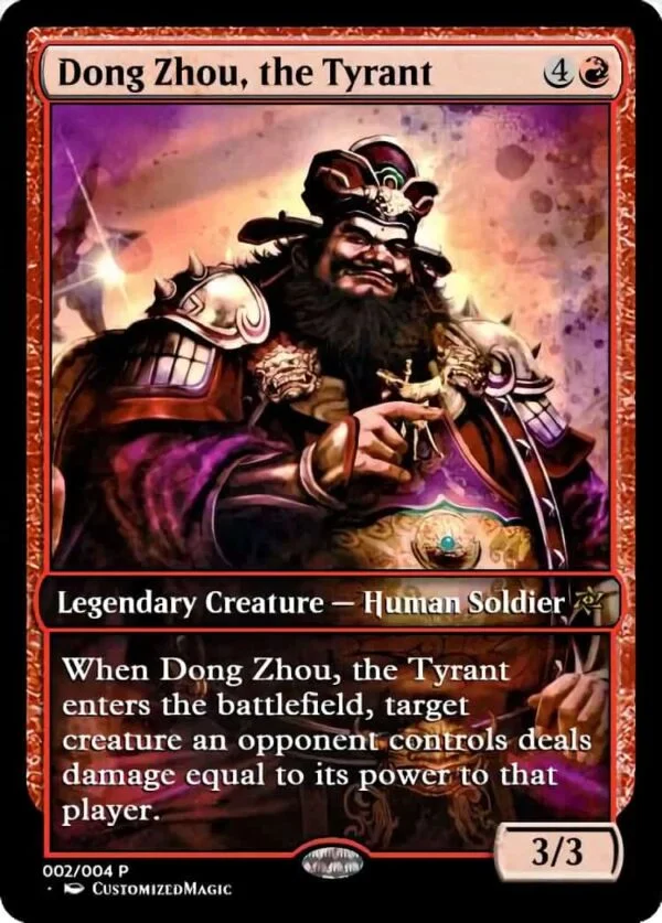 Dong Zhou, the Tyrant | Pic 1 9 | Magic the Gathering / MTG Proxy Cards |