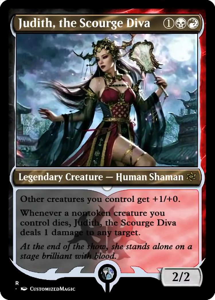 Judith, The Scourge Diva | Magic The Gathering Proxy Cards
