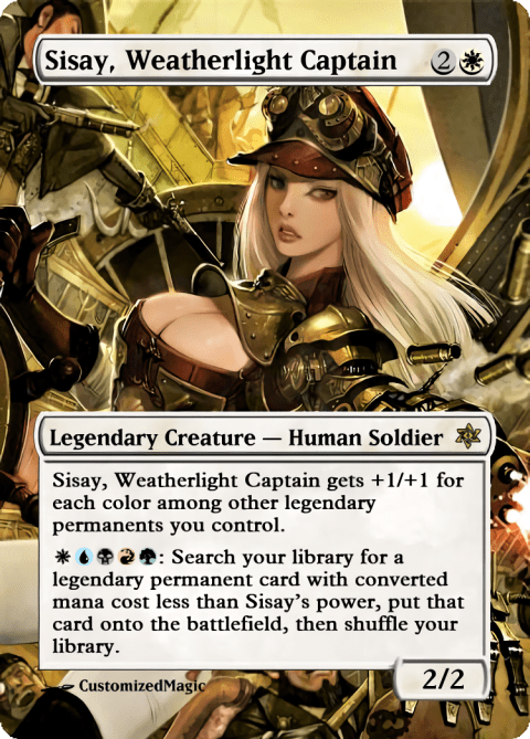 Sisay, Weatherlight Captain | Magic The Gathering Proxy Cards