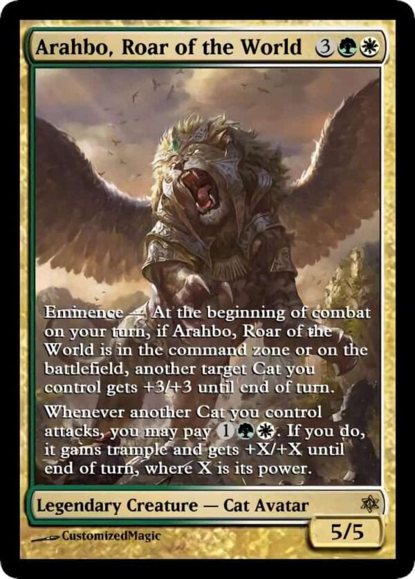 Arahbo, Roar of the World | Pic 2 2 | Magic the Gathering Proxy Cards
