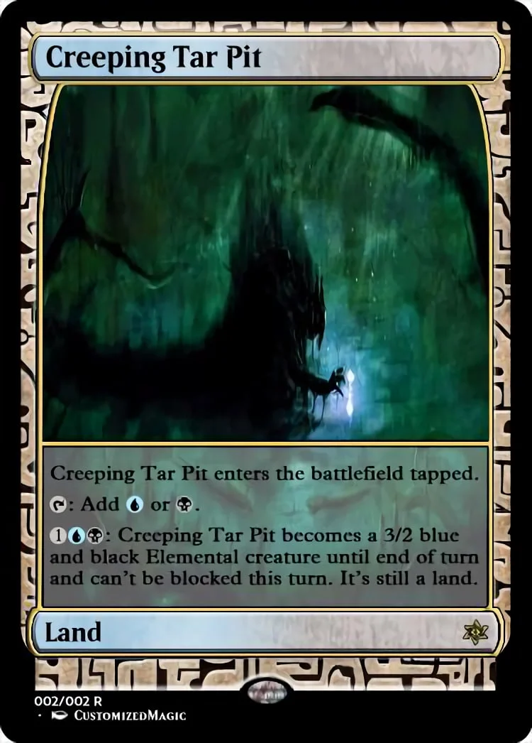 Creeping Tar Pit | Pic 2 40 | Magic the Gathering / MTG Proxy Cards | Deep Gnome Terramancer