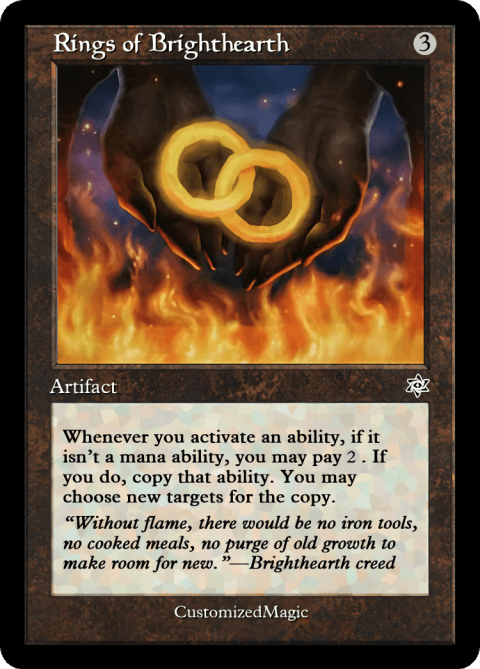 Magic: The Gathering - Carta Singola Rings Of Brighthearth | Anelli Dell'Allegro Focolare | Set Lorwyn (LRW) - Rara