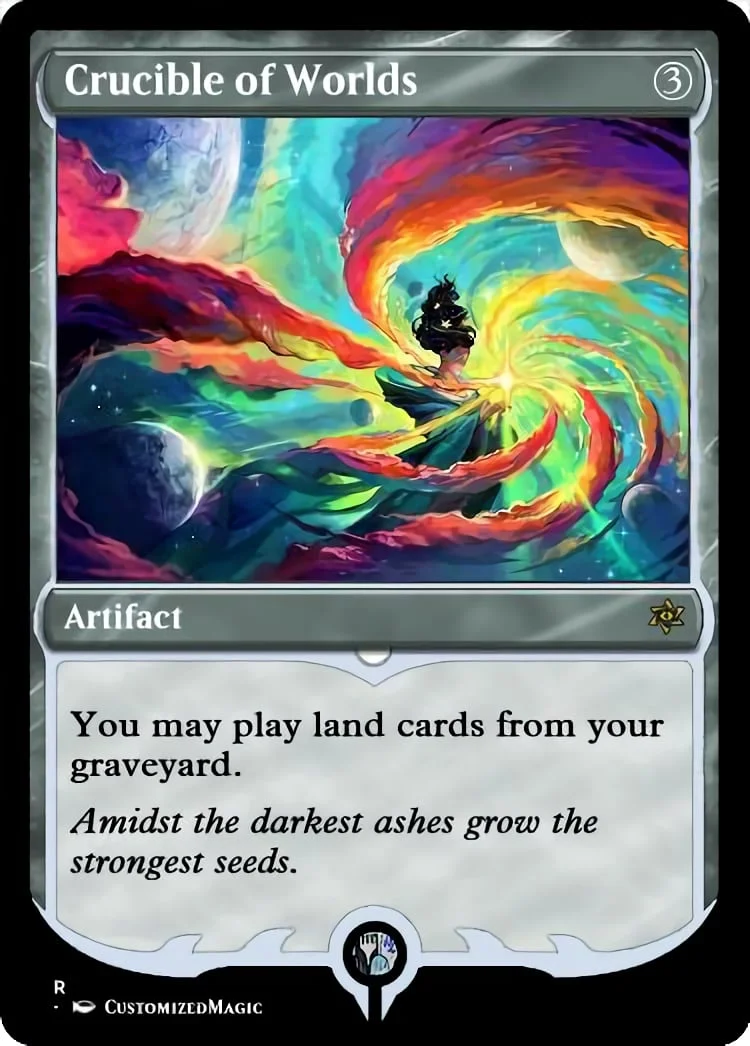 Crucible of Worlds | Pic 2 55 | Magic the Gathering / MTG Proxy Cards | Cursed Totem Crucible of Worlds | Pic 2 55 | Magic the Gathering / MTG Proxy Cards | Cursed Totem