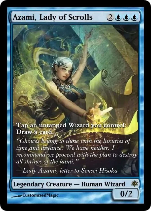 Azami, Lady Of Scrolls | Magic The Gathering Proxy Cards