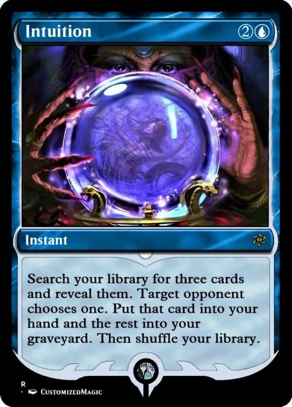 Intuition | Pic 2 90 | Magic the Gathering / MTG Proxy Cards | Worldly Tutor