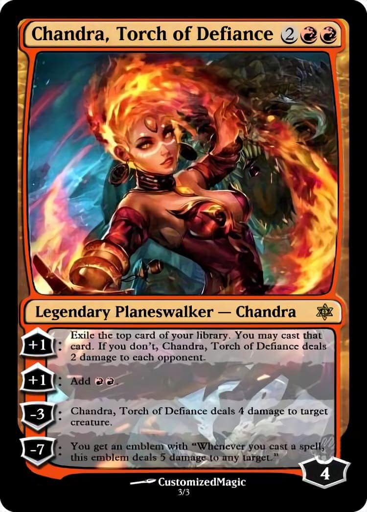 Chandra Torch of Defiance Mtg Card 