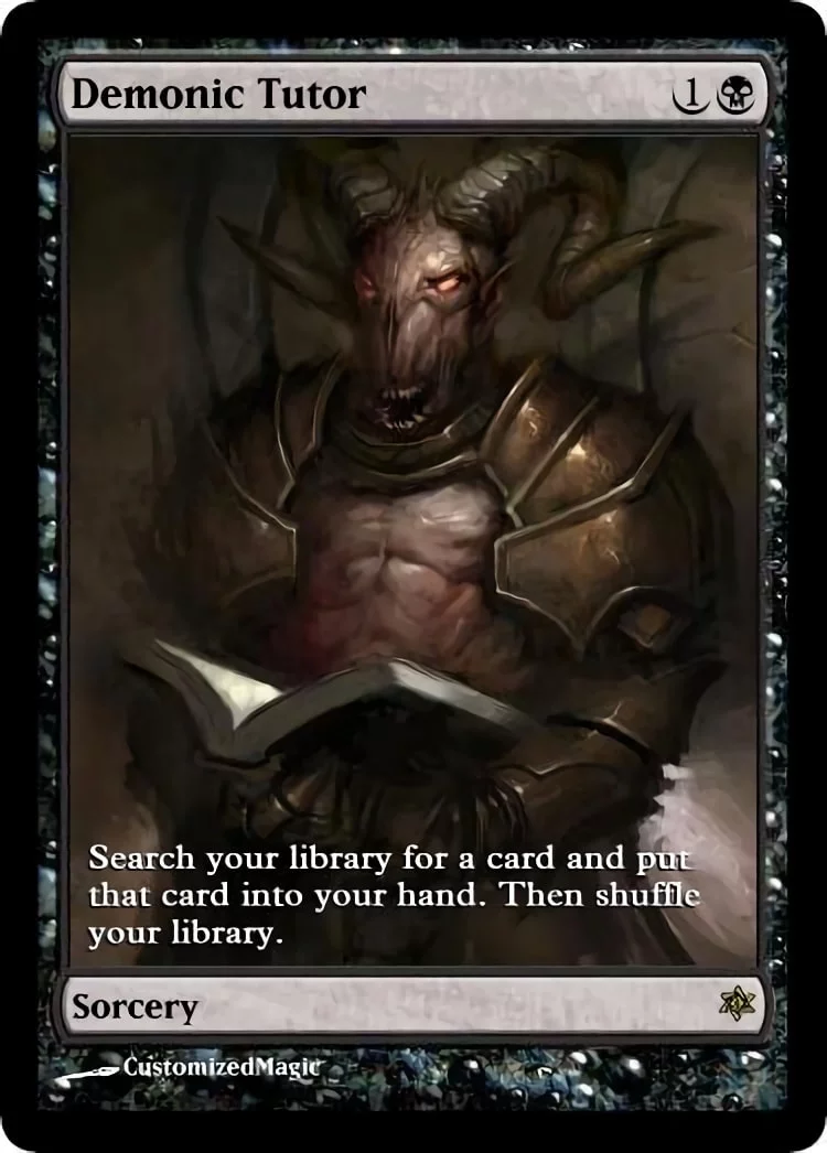 Demonic Tutor | Pic 2 99 | Magic the Gathering / MTG Proxy Cards | Magic the Gathering Proxy Cards