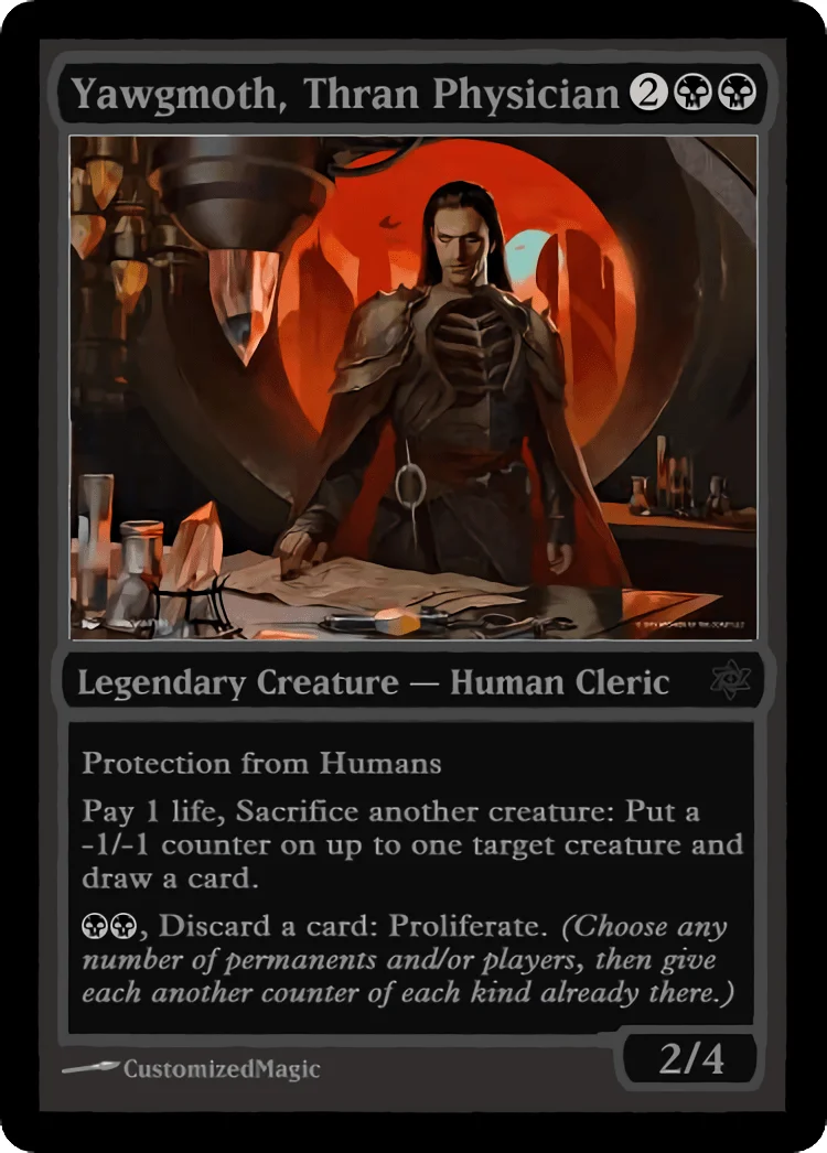 Yawgmoth, Thran Physician | Pic 3 20 | Magic the Gathering / MTG Proxy Cards | Yawgmoth Yawgmoth, Thran Physician - Image 6