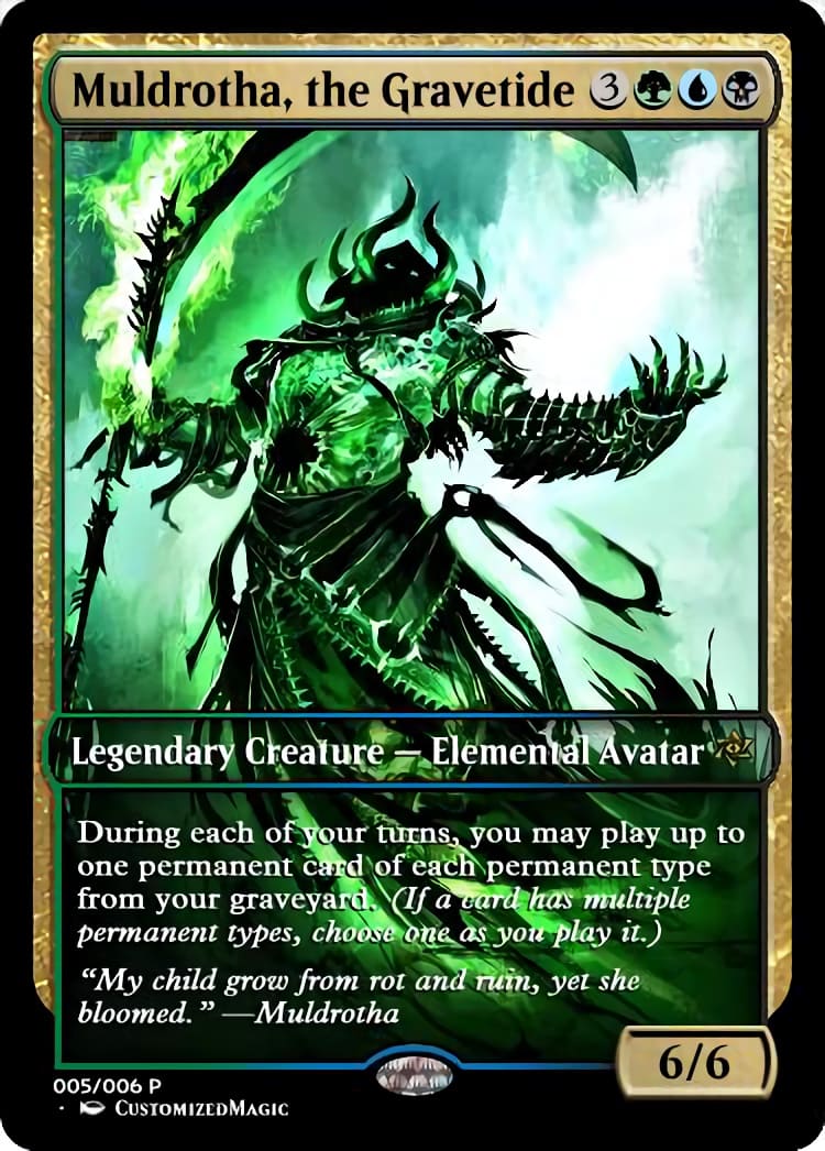 Muldrotha, The Gravetide - Magic The Gathering Proxy Cards
