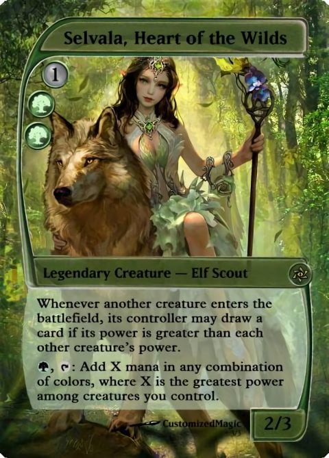 selvala heart of the wilds win condition