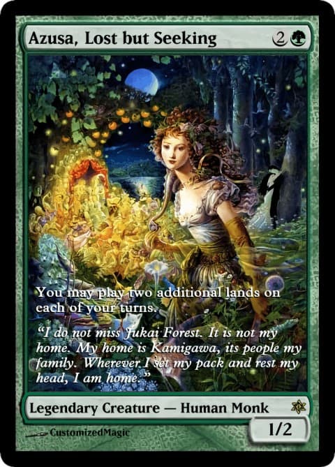 Mtg Deck MTG Magic: The Gathering - Azusa, Lost But Seeking (161) - Masters  25 A25 Single Card Magic The Gathering Lord Of The Rings