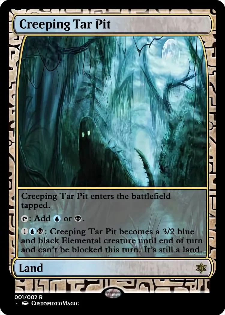 Creeping Tar Pit | Pic 3 49 | Magic the Gathering / MTG Proxy Cards | Deep Gnome Terramancer