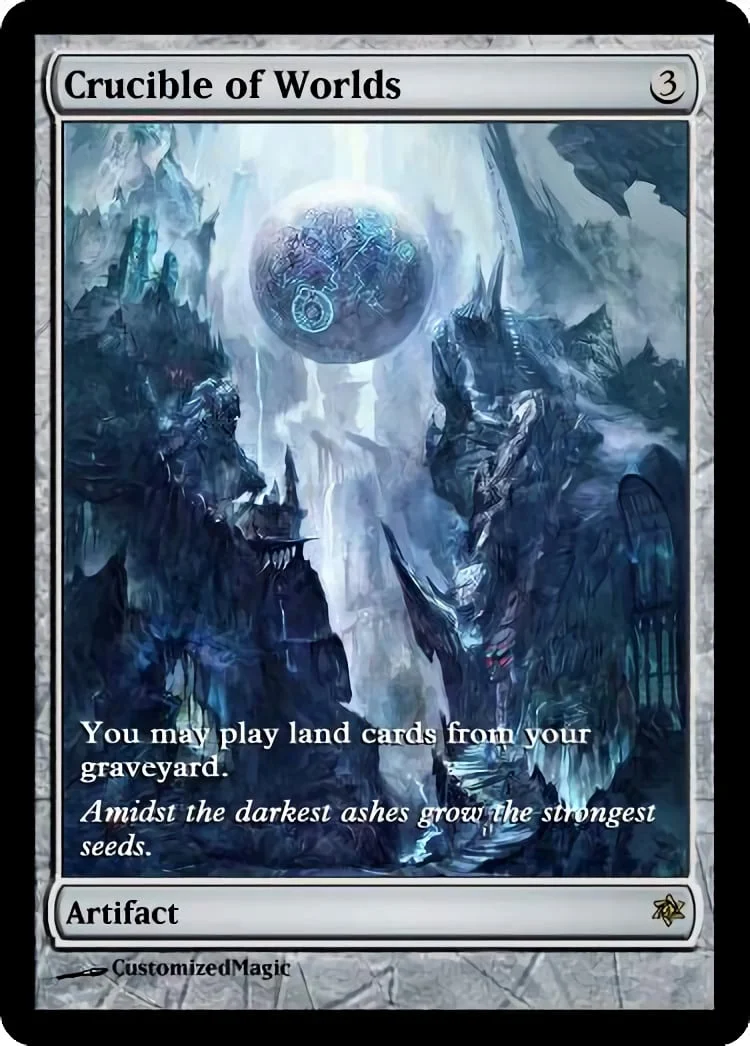 Crucible of Worlds | Pic 3 66 | Magic the Gathering / MTG Proxy Cards | Cursed Totem Crucible of Worlds | Pic 3 66 | Magic the Gathering / MTG Proxy Cards | Cursed Totem