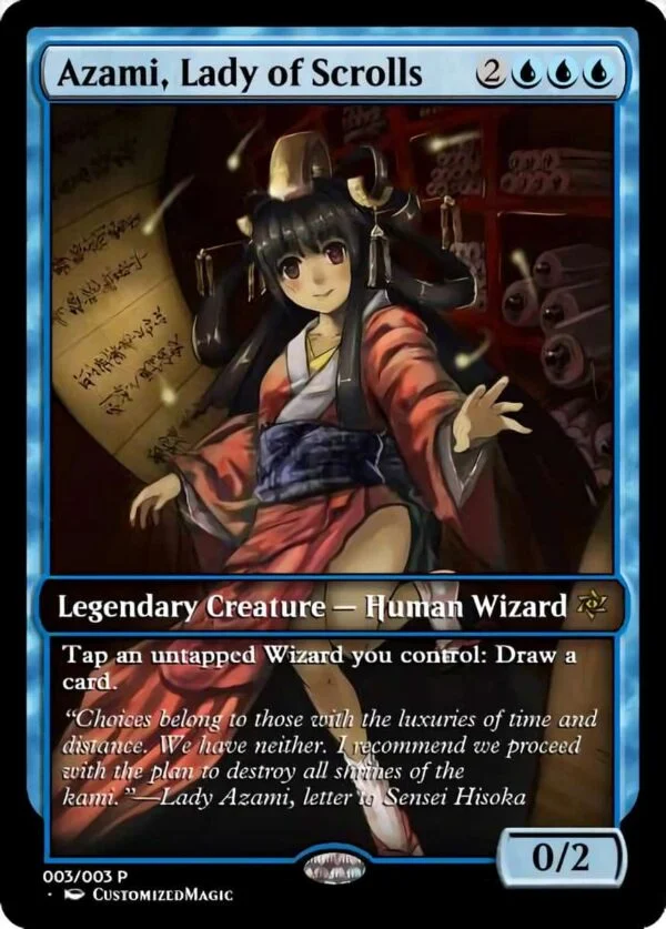 Azami, Dama dos Pergaminhos / Azami, Lady of Scrolls, Busca de Cards