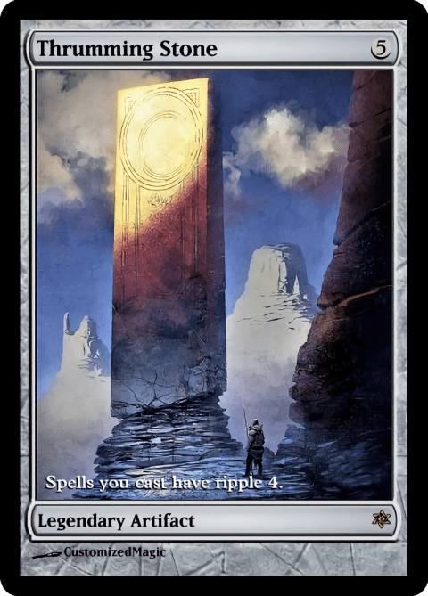 Magic: The Gathering - Thrumming Stone (Pietra Strimpellante) - Carta Rara Dal Set Coldsnap (CSP), Inglese - 5