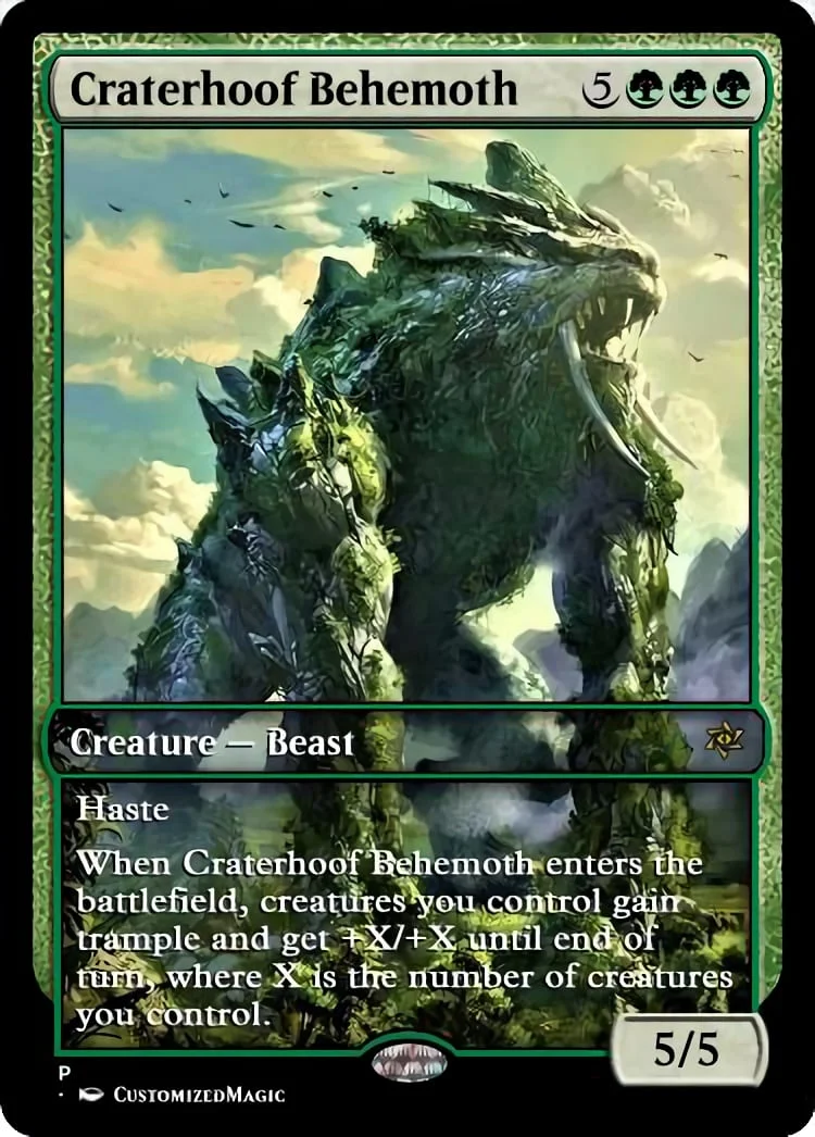 Craterhoof Behemoth | Pic 4 54 | Magic the Gathering / MTG Proxy Cards |
