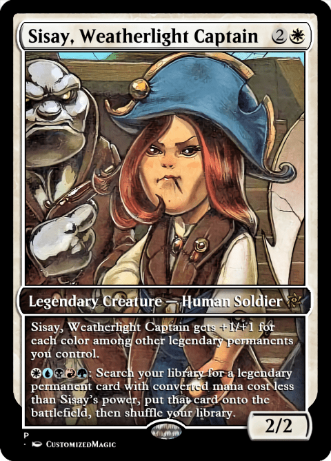 Sisay, Weatherlight Captain | Magic The Gathering Proxy Cards