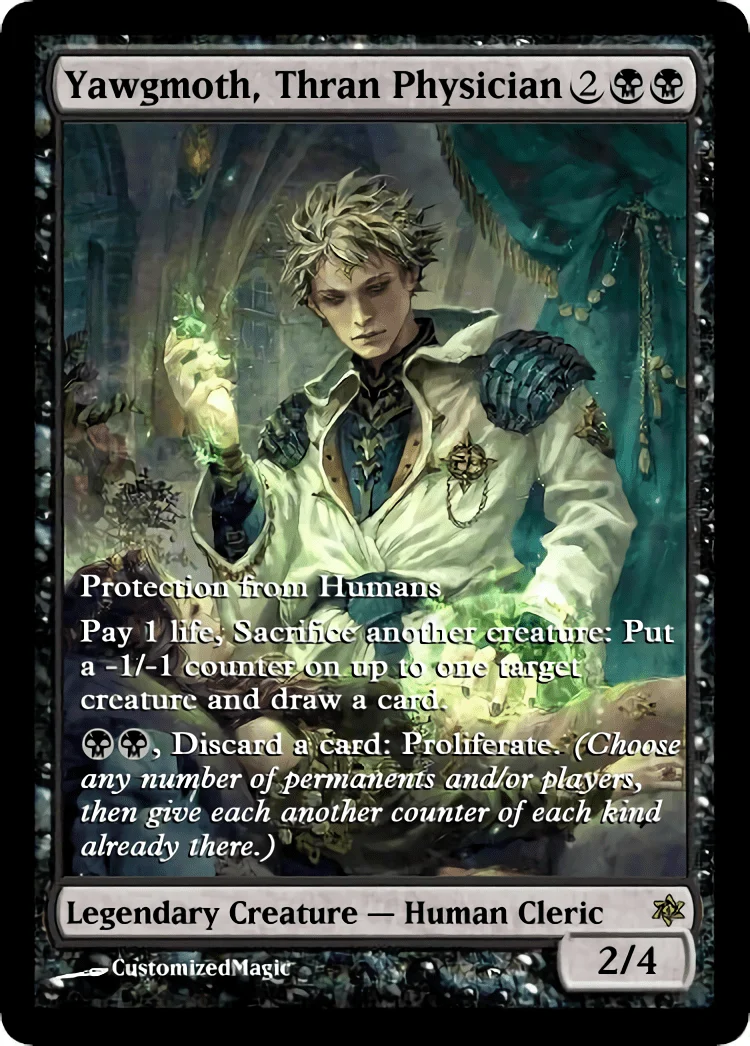 Yawgmoth, Thran Physician | Pic 5 15 | Magic the Gathering / MTG Proxy Cards | Yawgmoth Yawgmoth, Thran Physician - Image 3
