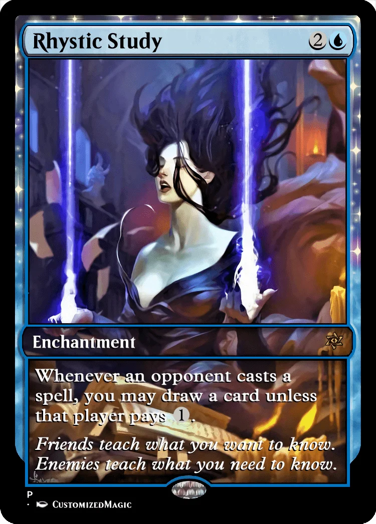 Rhystic Study | Pic 5 26 | Magic the Gathering / MTG Proxy Cards | Magic the Gathering Proxy Cards