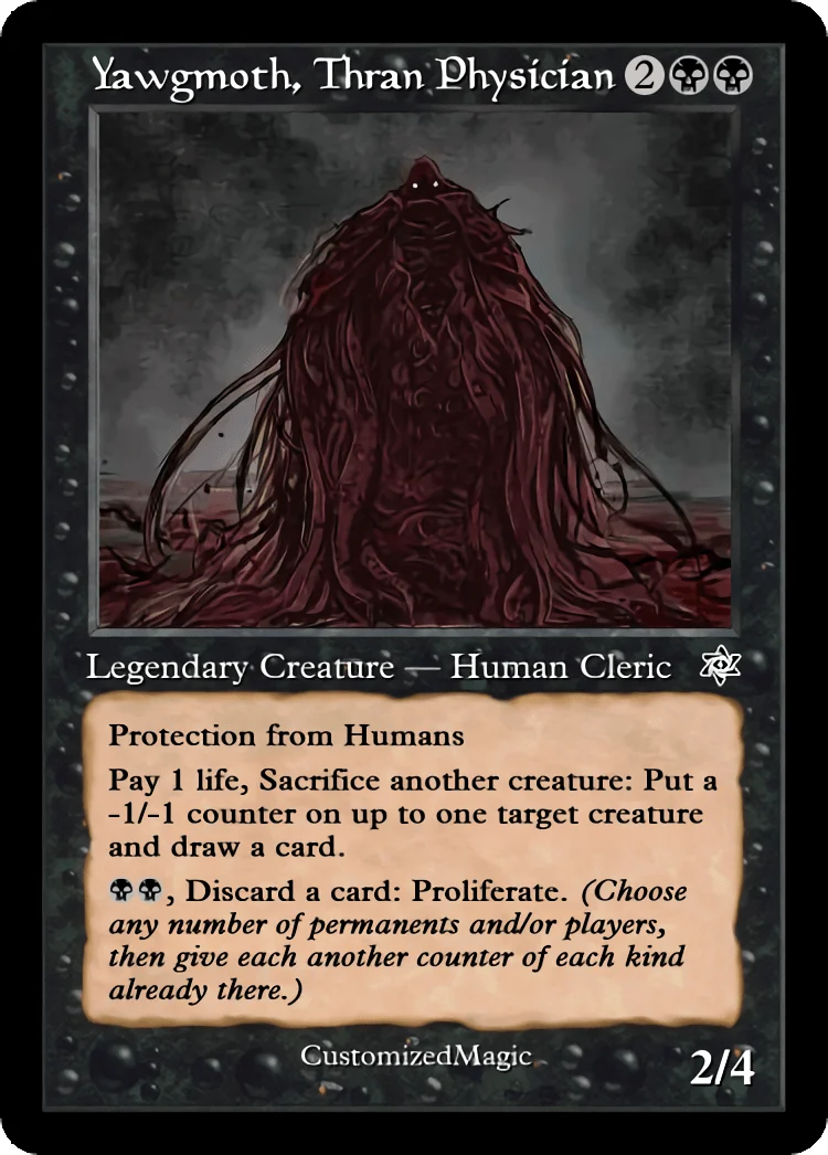Yawgmoth, Thran Physician | Pic 6 8 | Magic the Gathering / MTG Proxy Cards | Yawgmoth Yawgmoth, Thran Physician - Image 4