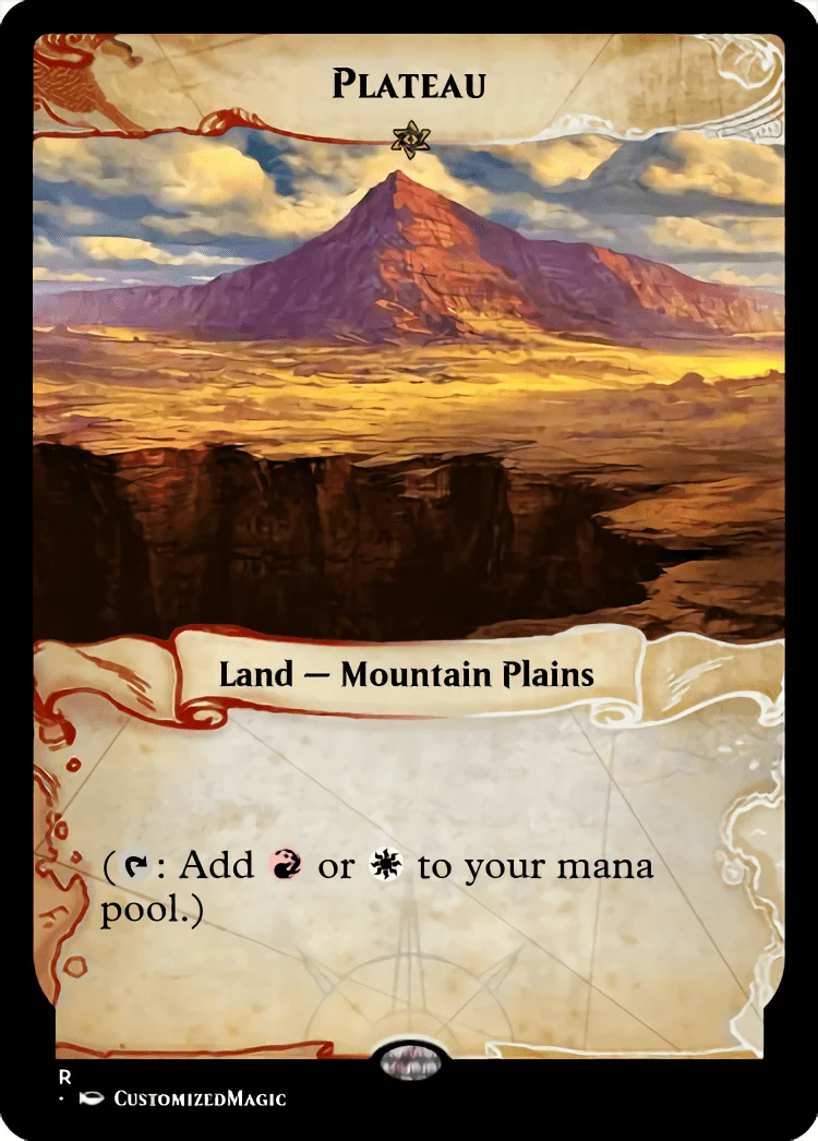 Dual Lands (Ixalan Frame) | Plateau | Magic the Gathering / MTG Proxy Cards | Emeria