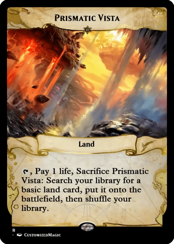 Prismatic Vista | Prismatic Vista.5 | Magic the Gathering / MTG Proxy Cards | Pitiless Plunderer
