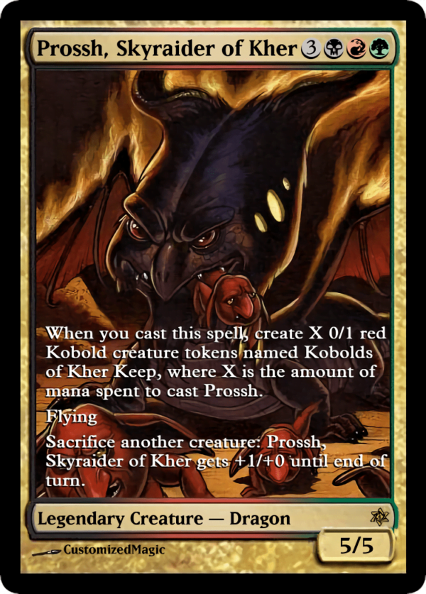 Prossh Skyraider of Kher.1 - Magic the Gathering Proxy Cards