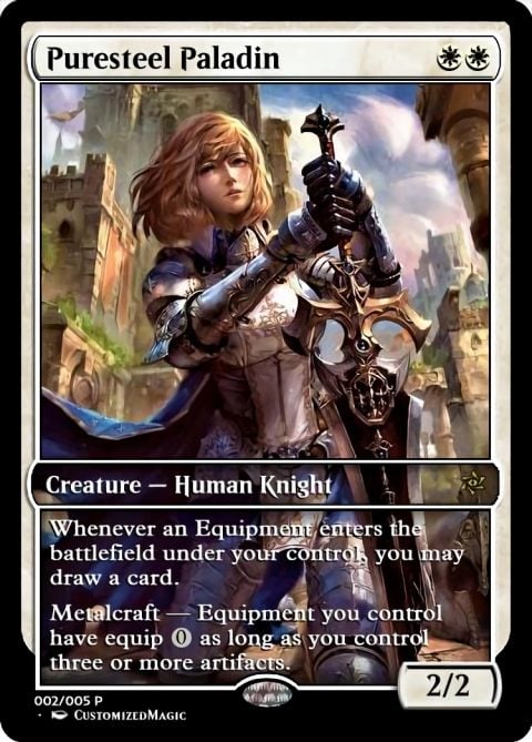 Puresteel Paladin | Magic The Gathering Proxy Cards