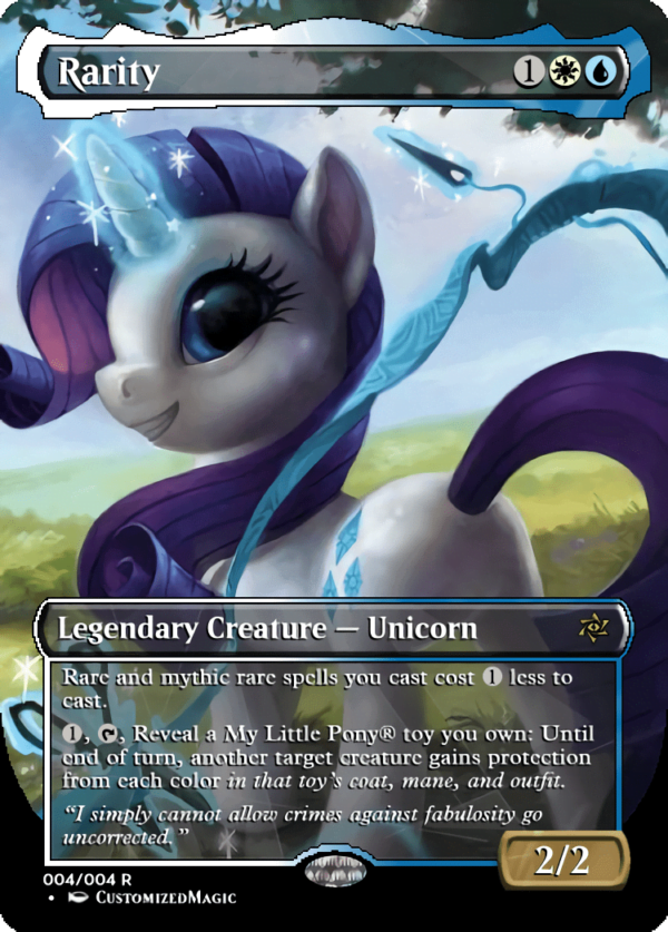 Ponies - The Galloping | Rarity | Magic the Gathering Proxy Cards
