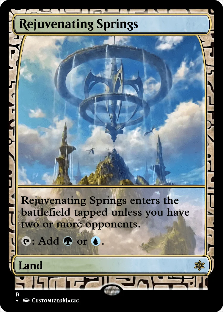 Battlebond Lands | Rejuvenating Springs | Magic the Gathering / MTG Proxy Cards | Emeria