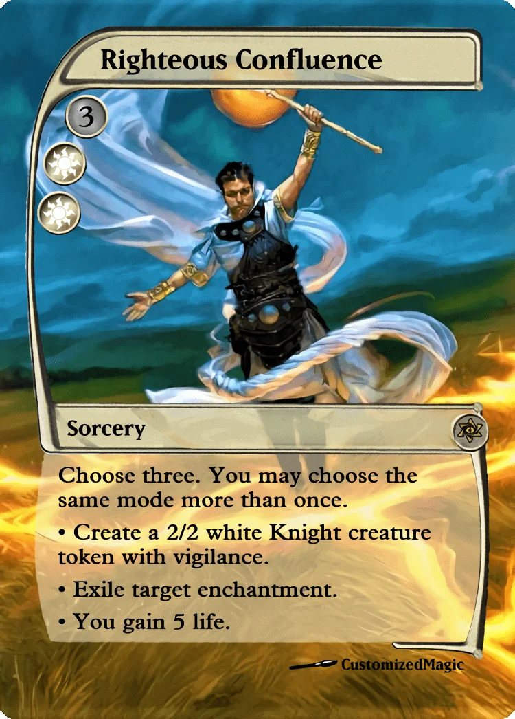 Confluence Cycle - Full-Art | Righteous Confluence | Magic the Gathering / MTG Proxy Cards | Merchant Scroll