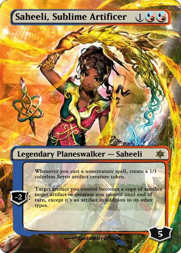 War of the Sparks Planeswalker Japanese Art - Part 2 | Saheeli Sublime Artificer | Magic the Gathering / MTG Proxy Cards | Teferi