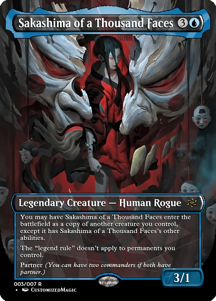 Sakashima of a Thousand Faces | Sakashima of a Thousand Faces.2 | Magic the Gathering / MTG Proxy Cards | Sakashima of a Thousand Faces Sakashima of a Thousand Faces - Image 3