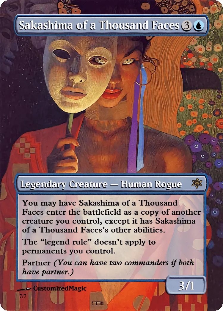 Sakashima of a Thousand Faces | Sakashima of a Thousand Faces.3 | Magic the Gathering / MTG Proxy Cards | Sakashima of a Thousand Faces Sakashima of a Thousand Faces - Image 4