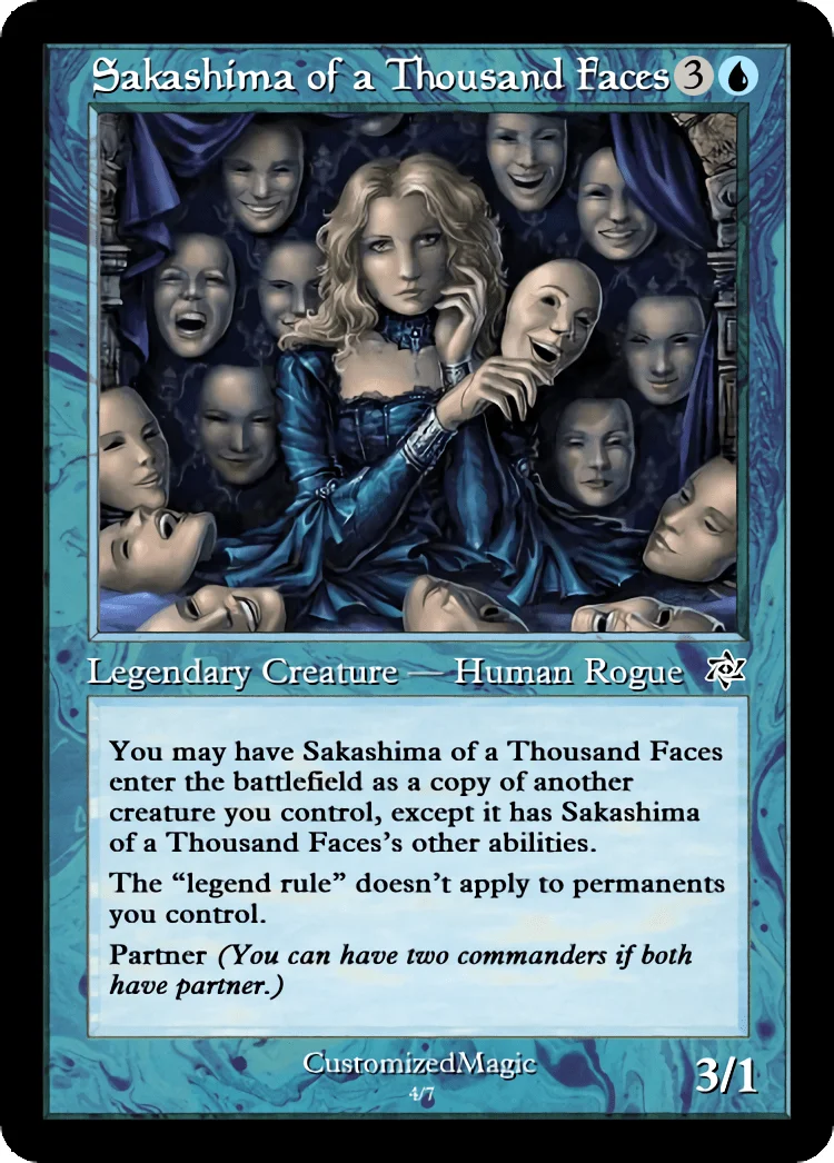 Sakashima of a Thousand Faces | Sakashima of a Thousand Faces.4 | Magic the Gathering / MTG Proxy Cards | Sakashima of a Thousand Faces Sakashima of a Thousand Faces - Image 5