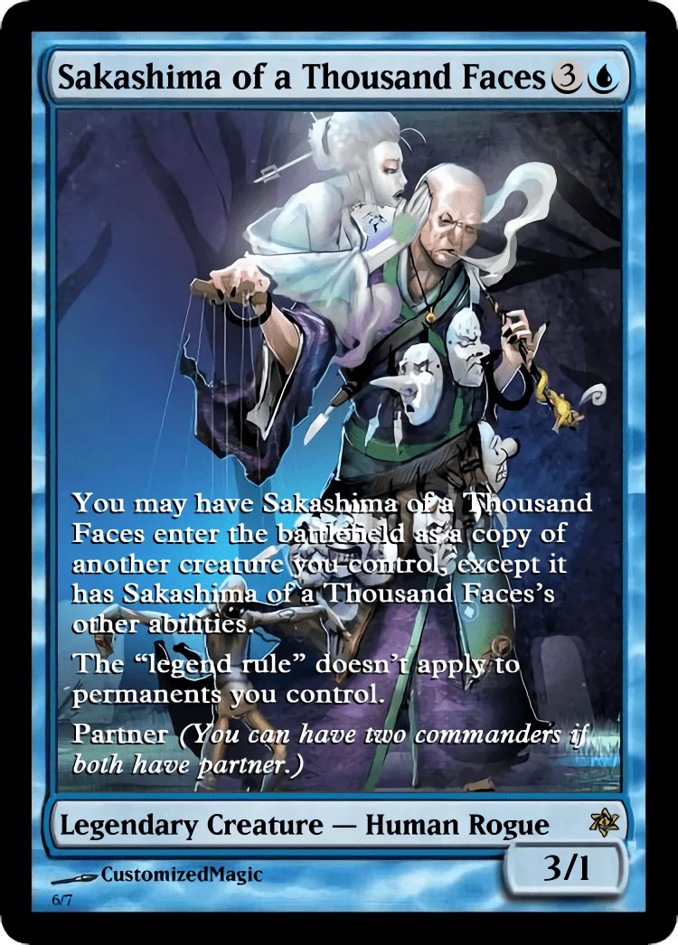 Sakashima of a Thousand Faces | Sakashima of a Thousand Faces.6 | Magic the Gathering / MTG Proxy Cards | Sakashima of a Thousand Faces Sakashima of a Thousand Faces - Image 7