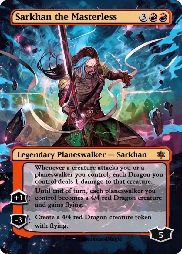 War of the Sparks Planeswalker Japanese Art - Part 2 | Sarkhan the Masterless | Magic the Gathering / MTG Proxy Cards | Teferi