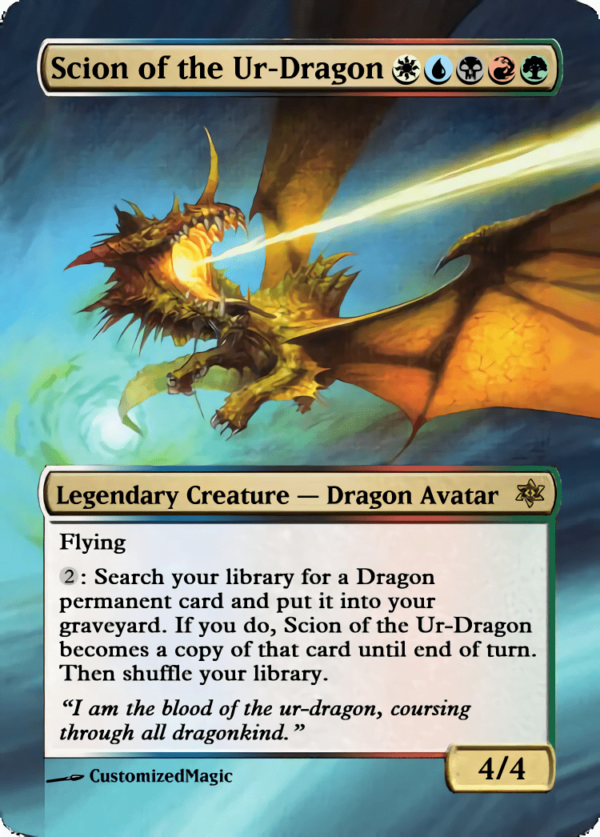 Scion of the Ur-Dragon | Scion of the Ur Dragon | Magic the Gathering Proxy Cards