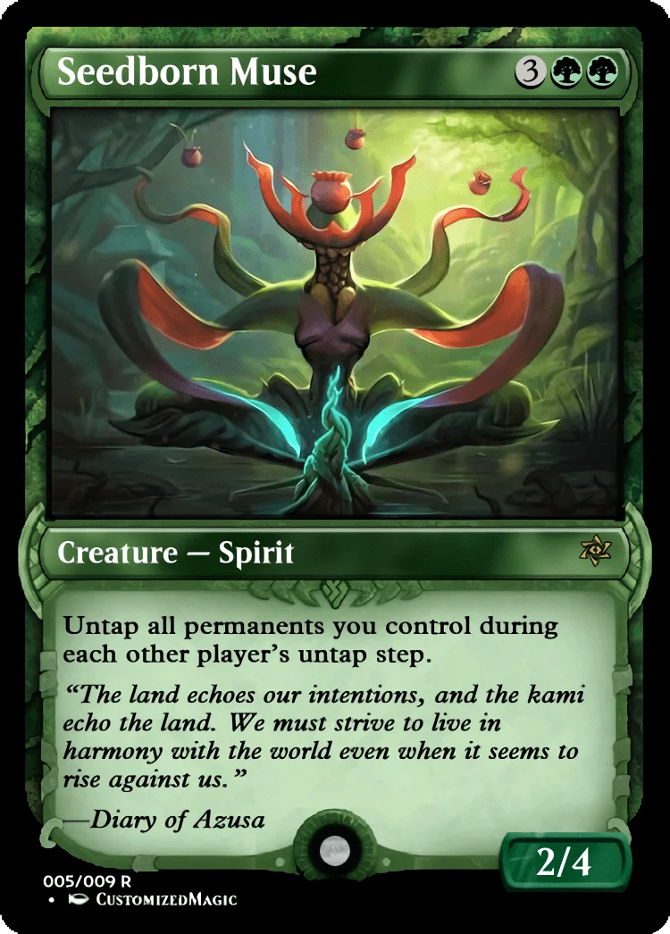 Commander Collection - Green | Seedborn Muse | Magic the Gathering / MTG Proxy Cards | Academy Rector